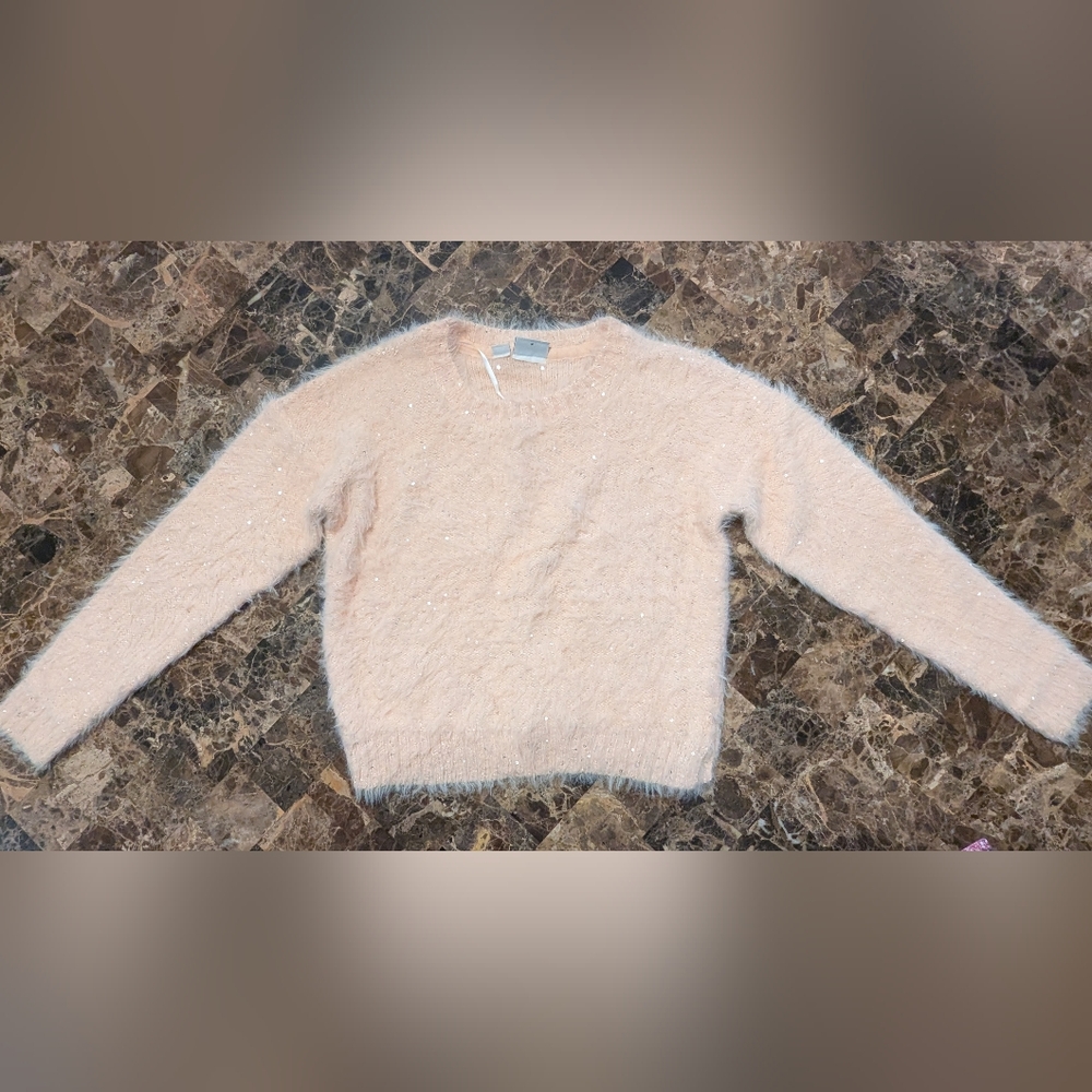 Noisy May Peach Sequins Sweater - Picture 2 of 8